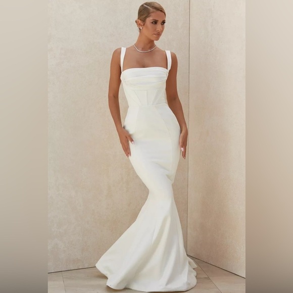 HOUSE OF CB 'Francoise' Ivory Balconette Corset Bridal Gown/Size S - Picture 1 of 6